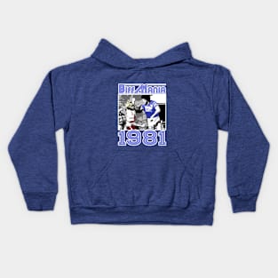 Retro Footy - BIFFMANIA 1981 Kids Hoodie